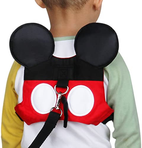 Yimidear Cute Walking Safety Harness for Kids Toddler Anti-Lost Belt with Safety Leash Mini Strap for Boys and Girls (Red)