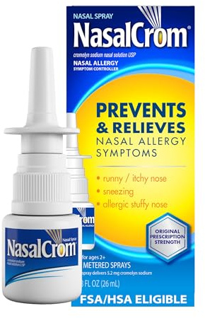 NasalCrom Nasal Spray Allergy Symptom Controller | 200 Sprays | .88 FL OZ
