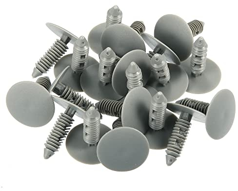 sourcing map Rivets Plastiques Gris 20pcs Pour Pare-Choc Aile Trou 7mm | Pour Bouclier, Porte Latérale, Jupe, Moto, Bus, Train, Avion, Camion, Caravane, Pousser Agrafes, Axe, Usage Multiple