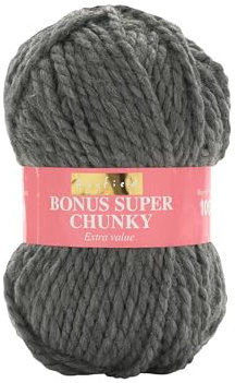 Sirdar Hayfield Bonus Super Chunky, Dark Grey Mix (790), 100g