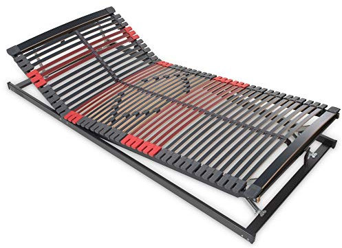 Betten-ABC Max-Premium 7-Zonen Lattenrost, Härtegradverstellung, 44 Leisten, Belastbar bis 200 kg, Für alle Matratzen, Made in Germany, Größe: 120 x 220 cm, K+F Verstellung, Fertig montiert