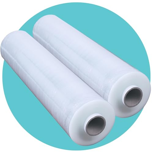 Film étirable pour palette 400 mm x 250 m transparent (lot de 2) par Triplast