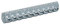Homexpert Hakenleiste, Plastik, Chrome, 22 x 5 x 5 cm