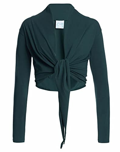 ESPARTO Wickelshirt Dhaara i ekologisk bomull Thymian (Dunkelgruen) X-L