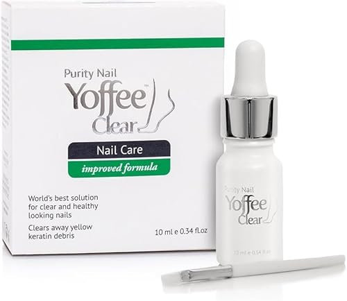 Yoffee Clear Nail Care Anti Nagelpilz Behandlung - Nagellack 10 ml - Antimykotische, Antibakterielle Nagelpflege - Mit Vitamin E - Bio Argan - Teebaum und Nelkenöl - Klinisch erprobt - Made in Spain