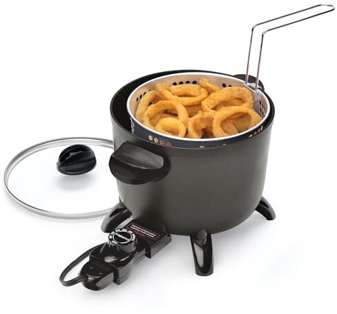 Presto 06006 Kitchen Kettle Multi-Cooker, Steamer, Deep Fryer, Black