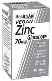 Health Aid Gluconato De Zinc 90 Tabs