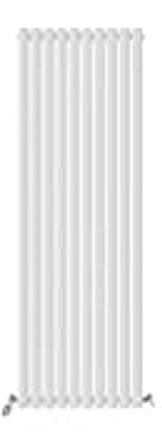 iBathUK Strata Tall Vertical Radiator, Single Oval Panel Radiators, 1800x480mm Slim Radiator, Wall Mounted for Bathroom,Kitchen,Living Room - White