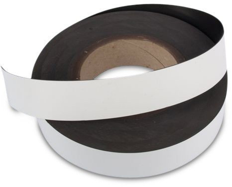 magnets4you - Cinta magnética (1 m, 70 mm de ancho), color blanco