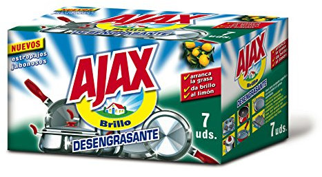 Ajax Lot de 7 éponges à récurer
