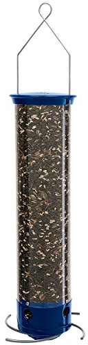 Droll Yankees 21964205201 787461785928 Squirrel Proof Bird Feeder, Yankee Whipper, 28-Inch, 4 P, Evening Blue
