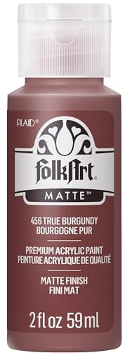 FolkArt Acrylic Paint in Assorted Colors (2 Ounce), 456 True Burgundy