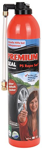 Premium-Seal Reifenpannenset PS Repa Set 650ml, Reifendichtmittel für PKW Reifen bis 2,5 bar, Auto Pannenset Reifenreparatur
