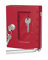 Wedo 10250102X Notschlüsselkasten (mit Klöppel Pulverbeschichtetes Stahlblech, 1 Haken) rot, 150 x 120 x 40 mm