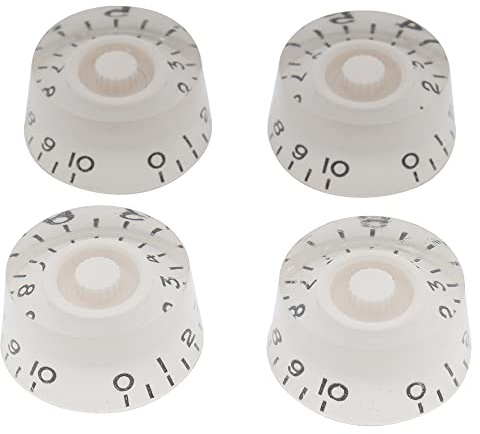 Musiclily Basic Metrisch Gitarre Potiknöpfe Speed Knobs Weiß 4 Stück