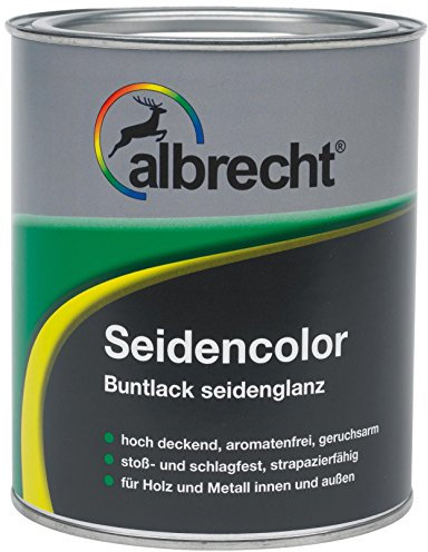Albrecht Seidencolor Buntlack seidenglanz 750 ml, weiß, 3400505850901000750