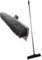 Professional Rubber Broom with Solid 120cm Handle Pet Hair Removal Sweeping Brush - Specially Designed to Remove Dog Cat and Human Hair from Carpets and Flooring - Hundreds of Individual Rubber Bristles Collect and Attract Hair from Carpet - Also Features Inbuilt Squeegee for Removing Water from Flooring - Soft Flexible Rubber Bristles will Not Mark Surface