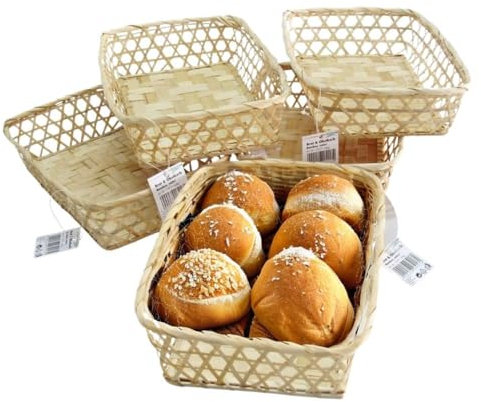 5er-Set Brotkorb Brötchenkorb Frühstückskorb Obstkorb Servierschale Brotschale