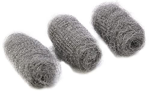 Merriway BH04381 3 x 20 g Stahlwolle rau, Weiß