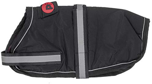 Petface Super Soft Waterproof Dog Coat, 35 cm, Black