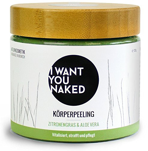 I want you naked - Straffendes Körperpeeling mit Zitronengras und Aloe Vera, 720 g