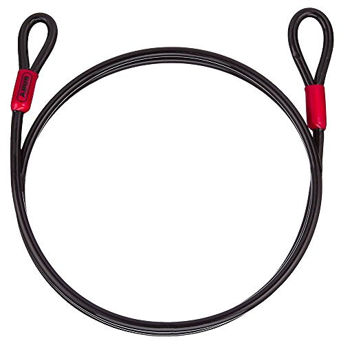 ABUS Schlaufenkabel Cobra 8 - Stahlseil mit Kunststoff ummantelt - Sicherung für Fahrrad- und Motorrad-Zubehör - 2 Meter lang, 8 mm stark