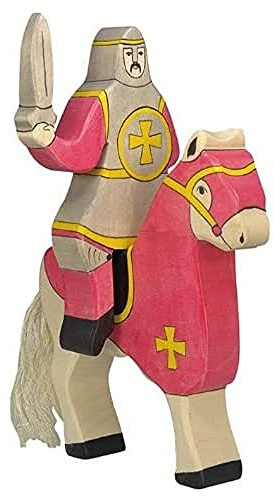 Träig 80254 – spelfigur – rött rutnät ridande utan häst