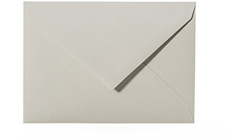 Paper24 je 25 Briefumschläge 140x190 mm Grau