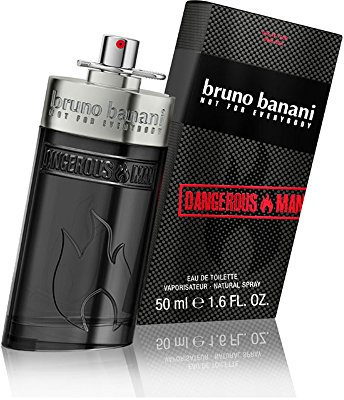 bruno banani Dangerous Man – Eau de Toilette Natural Spray – Unwiderstehlich-aufregendes Herren Parfüm – 1er Pack (1 x 50ml)