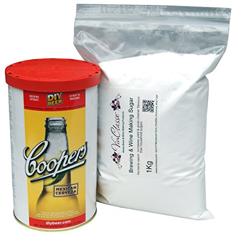 Mexican Cerveza Including 1Kg VinClasse Brewing Sugar - 40 Pint Homebrew Beer Ingredient Kit