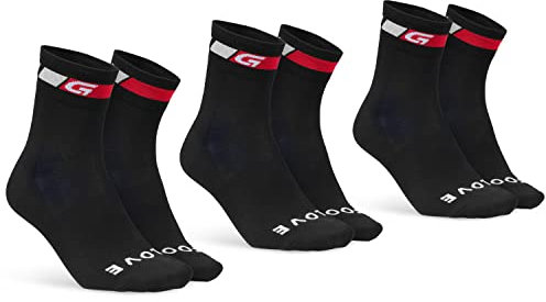 GripGrab Classic Regular Cut 1er und 3er Set Sommer Fahrradsocken Rennrad Mountainbike Indoor Cycling Radsport Socken