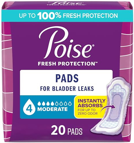 Poise Pads Extra Absorbency, 20 / Bag, 6 Bags / Case