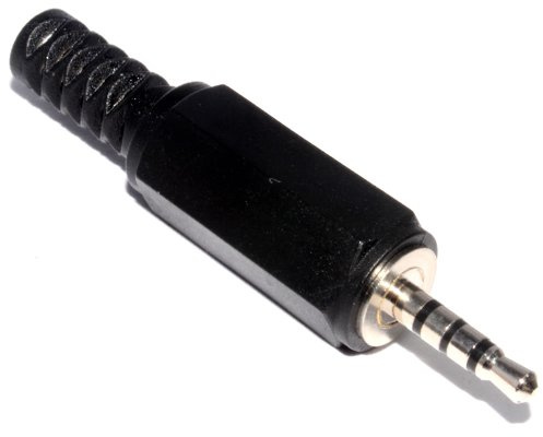 kenable 2.5mm 4 Pole Audio/Video/Mic Soldering Terminal Jack Plug Cable End