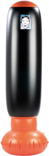 PEARL Boxsack stehend: Anti-Frust Soft Punching-Ball (Punchball, Standboxsack aufblasbar, Boxhandschuhe)