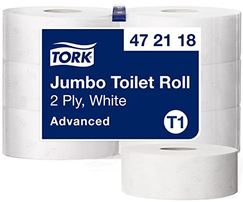 Tork Papier Toilette Jumbo blanc T1, Advanced, 2 plis, 6 x 380 mètres, 472118