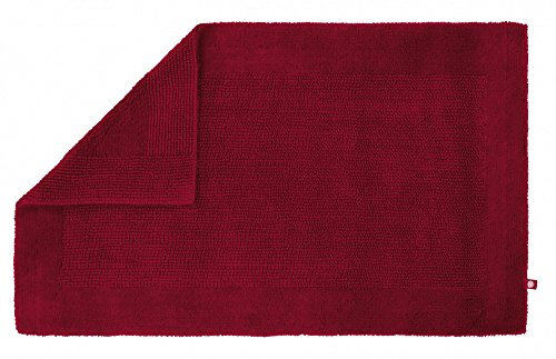 RHOMTUFT 4515316078 Badteppich mit Aussparung Prestige 60 x 60 cm, Aqua 60 x 60 cm WC-Vorleger mit Ausschnitt 349 Cardinal