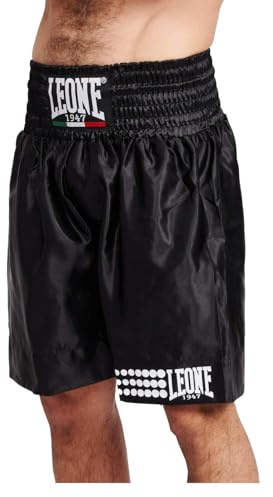 LEONE 1947, Pantalones Cortos De Boxeo, Unisex Adulto, Negro, S, AB737