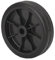 Rad mit Gummibereifung 300 mm Rollenlager Achse 25 mm Breite 60 mm Nabe 74 mm Tragkraft 150 kg Vollgummi