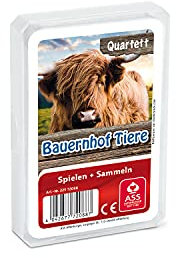 Ass Altenburger 22572088 - Quartett - Bauernhoftiere, Kartenspiel