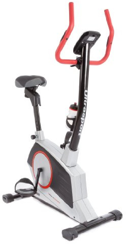 Ultrasport Home Trainer Ergometro Racer 900M Cyclette Con Sensori Delle Pulsazioni Nel Manubrio E Borraccia, Supporta Il Consumo Di Grassi, 8 Livelli Di Resistenza Selezionabili Manualmente, Unisex Adulto, 900 M