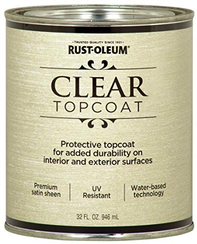 Rust-Oleum 253613 Metallic Accents Paint, Quart, Satin Clear