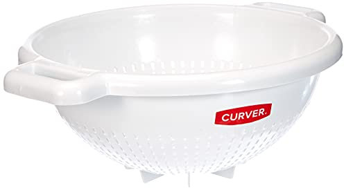 Curver - Colapasta con Piedi Other Kitchenware, 25,4 x 31 x 11,2 cm, Colore: Bianco