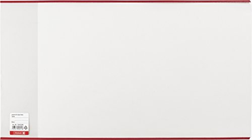 Brunnen 1040220 Buch-, Heftumschlag / Buchschoner, Buchhöhe 22 cm, 38 x 22 cm, mit rotem Kantenschutz) transparent