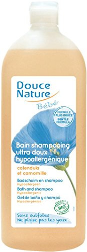 Douce Nature Bébé Bain Shampoing Ultra Doux, 1L