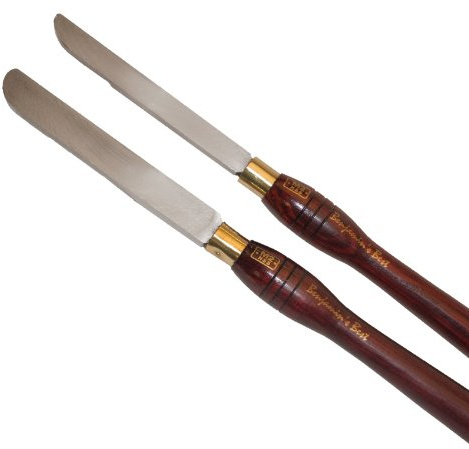 PSI Woodworking LCSIDE2 Round End Inboard Side Scraper 2pc Chisel Set