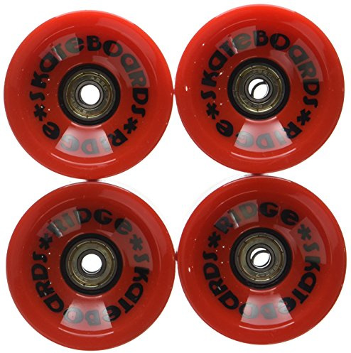 Ridge 70mm Weiche Cruiser Longboard Rollen in 78A PU: 4er Set mit ABEC 7 Kugellagern in 4 Farben