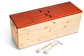 Bass-Liegeschlitztrommel, Padouk, Log Drum, 8 Töne, B-8TP