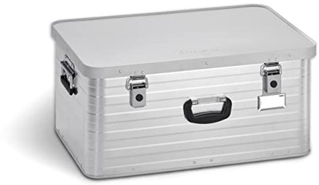 Enders Alubox TORONTO 80 L - Aluminiumbox mit 1 mm Wandstärke, extra stabil, spritzwasser und staubdicht, stapelbar, inklusive Hangtag, Kunststoffgriffe,Transportbox, Lagerbox, Werkzeugkiste #3900