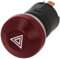 HELLA 6HF 003 916-031 Warnblinkschalter - Traktor - Druckbetätigung - 12V - Einbau - Halogen - Schalterbeleuchtung: rot - mit Glühlampe