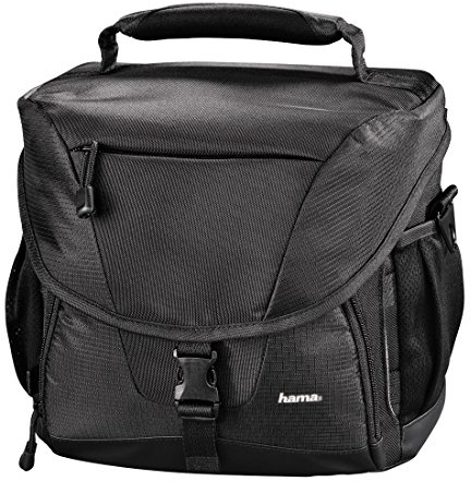 Hama Kameratasche für eine Spiegelreflexkamera mit Objektiv, Rexton 110, Schwarz